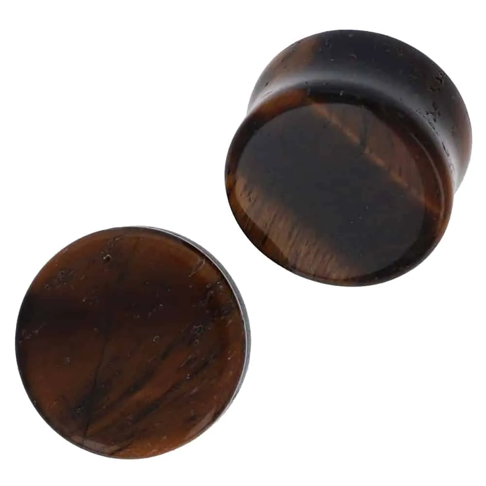 Tiger’s Eye Stone Plugs 4g – 5/8