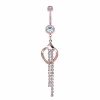 Tucked Chains Navel Dangle 14g