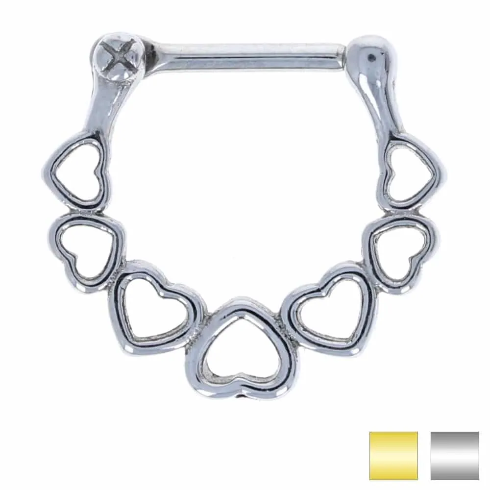 Heart Chain Link Clicker 16g