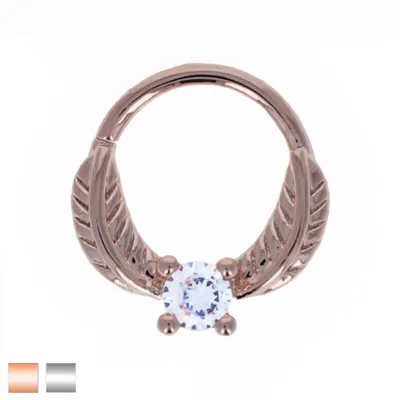 Winged Jewel Bendable Ring 18g