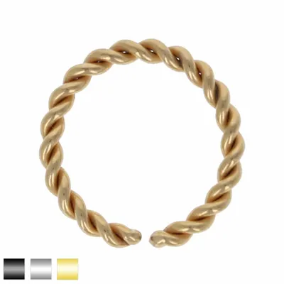 Braided Bendable Ring 20g-16g