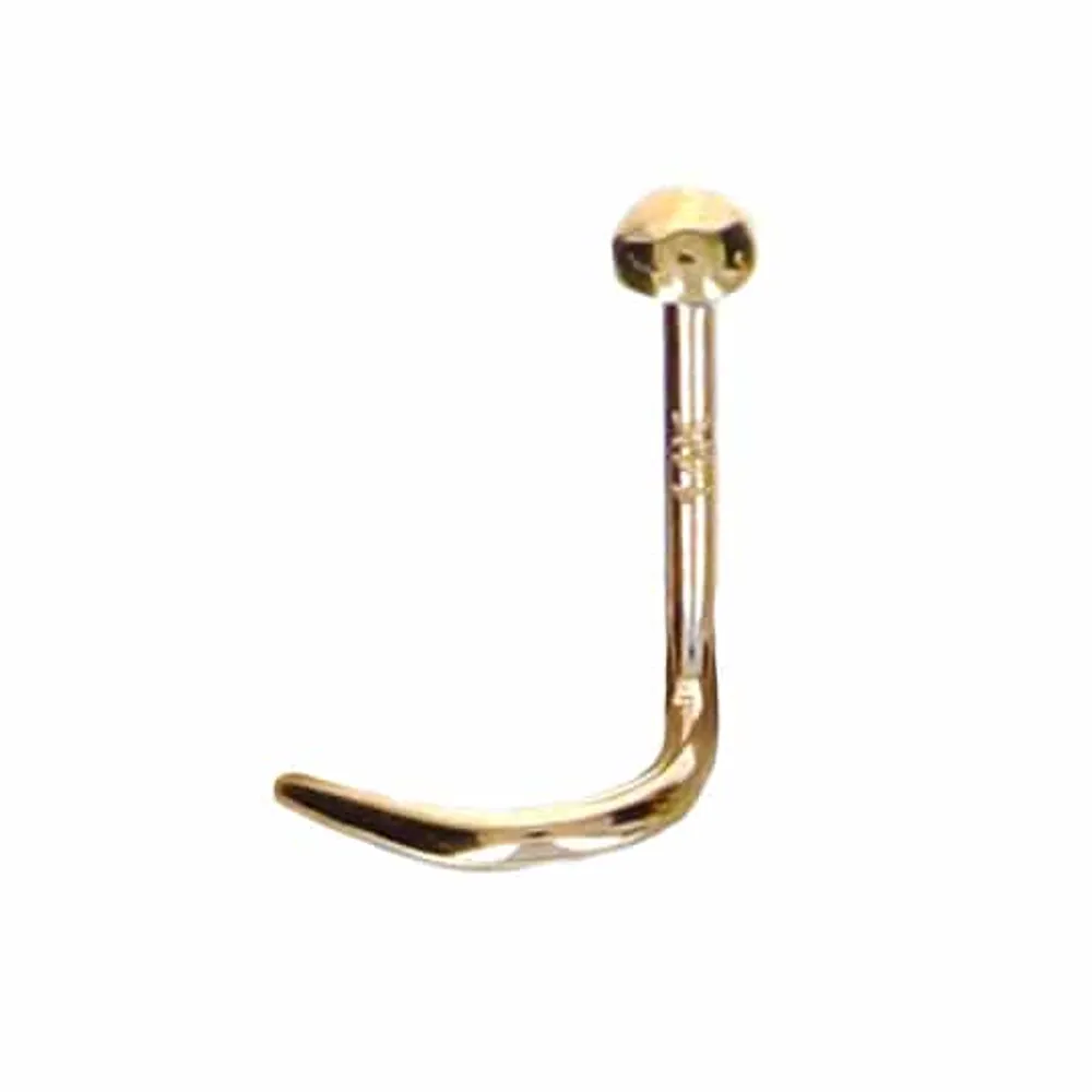 14K Gold Ball Top Nose Screw 20g