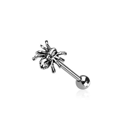 Spider Tongue Ring 14g