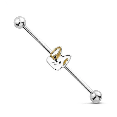 Premium Corgi Industrial Barbell 14g
