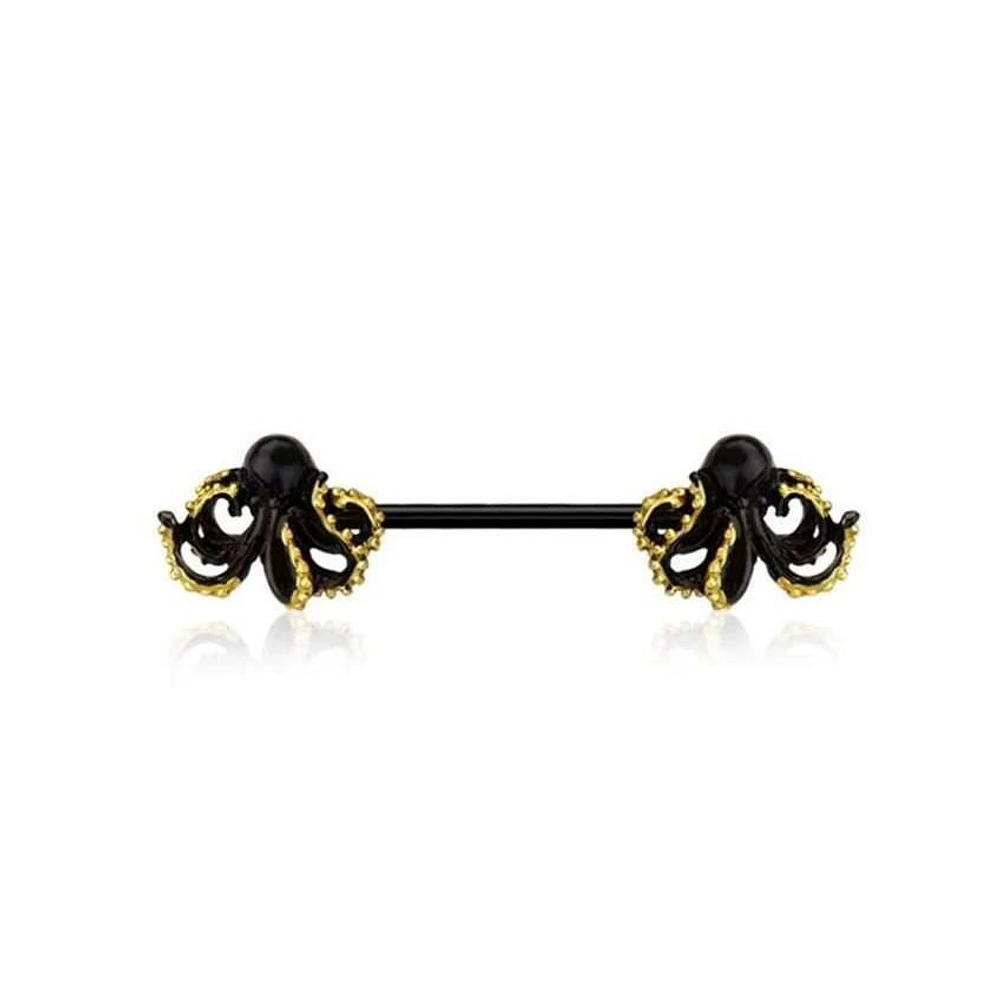 Octopus Nipple Barbell 14g