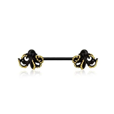 Octopus Nipple Barbell 14g