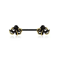 Octopus Nipple Barbell 14g