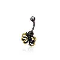 Blackline Octopus Navel Barbell 14g