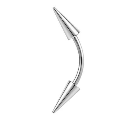 Cone Spike Curved Barbell 14g