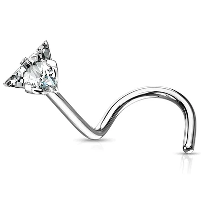 PREMIUM Surgical Steel Claw-Set Triangle Nose Screw 18g