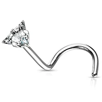 PREMIUM Surgical Steel Claw-Set Triangle Nose Screw 18g
