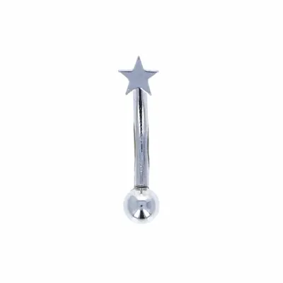 Steel Star Curved Barbell 16g