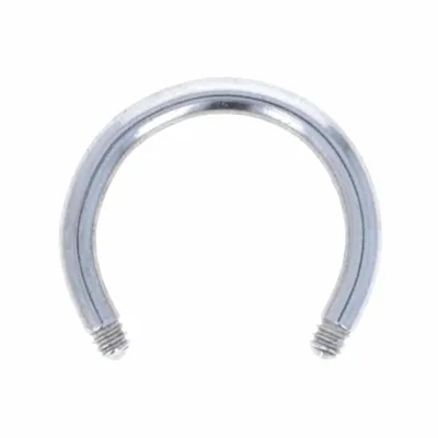 Surgical Steel Externally Threaded Circular Barbell 16g-14g