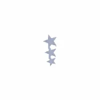 Surgical Steel Star Line Cartilage Stud 16g