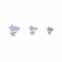 Surgical Steel Star Cluster Cartilage Stud 16g