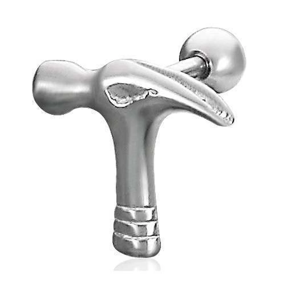Surgical Steel Hammer Cartilage Stud 16g