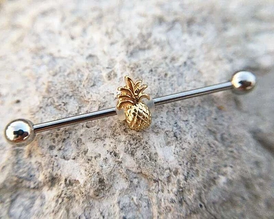 PREMIUM Pineapple Industrial Barbell 14g