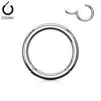 Surgical Steel Hinged Segment Ring 18g