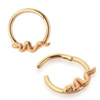 PREMIUM Snake Hinged Segment Ring 16g