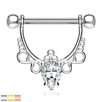 Filigree + Dotwork Nipple Shield 14g
