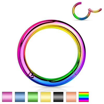 PVD Hinged Segment Ring 16g