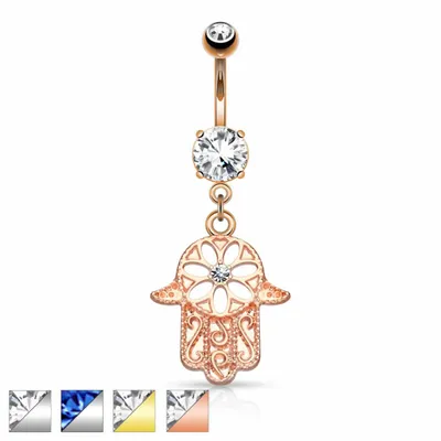 Hamsa Belly Dangle 14g