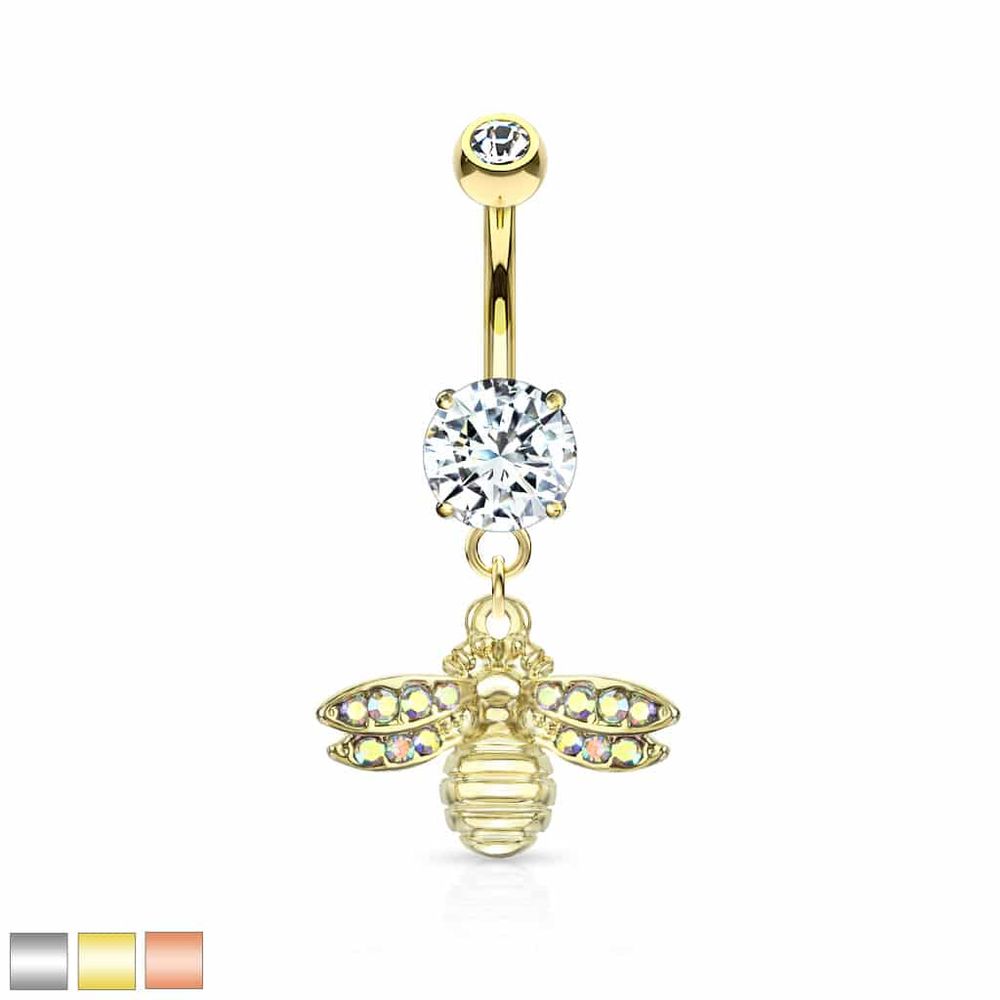Bumble Bee Navel Dangle 14g