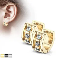 Crystal Chainlink Cuff Earrings