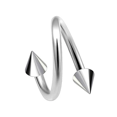 Surgical Steel Spiked Twister 16g – 14g
