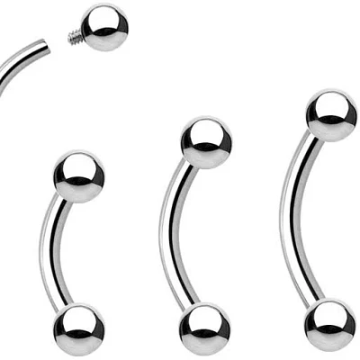 Internal Thread Curved Barbell 16g – 14g