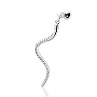 PREMIUM Crystal Snake Cartilage Dangle 16g