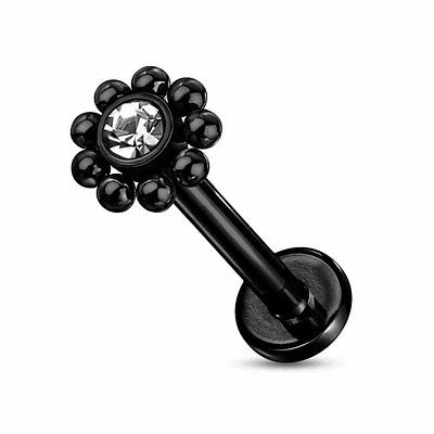 PREMIUM Ball Flower Labret 16g