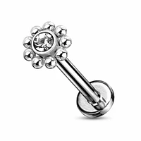 PREMIUM Ball Flower Labret 16g