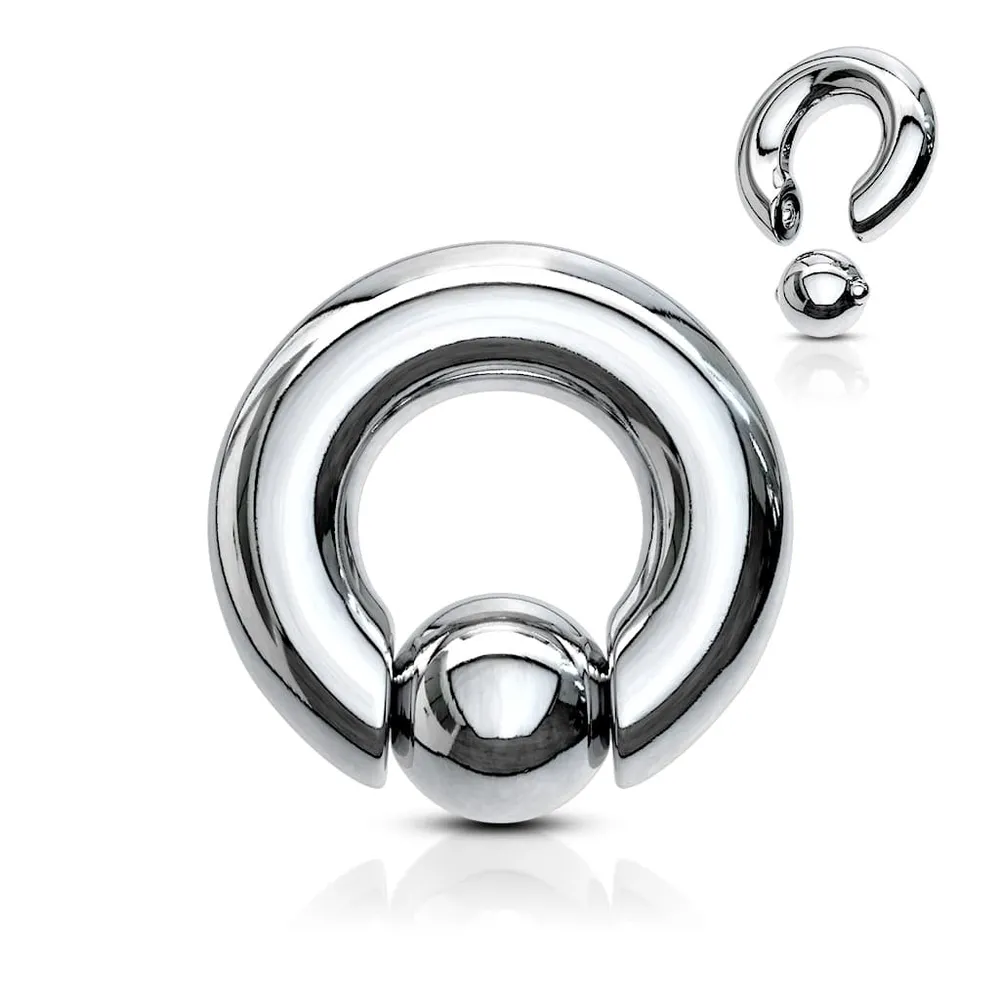 Spring-Loaded Surgical Steel Captive Bead Ring