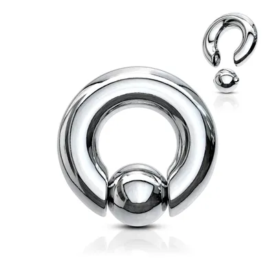 Spring-Loaded Surgical Steel Captive Bead Ring