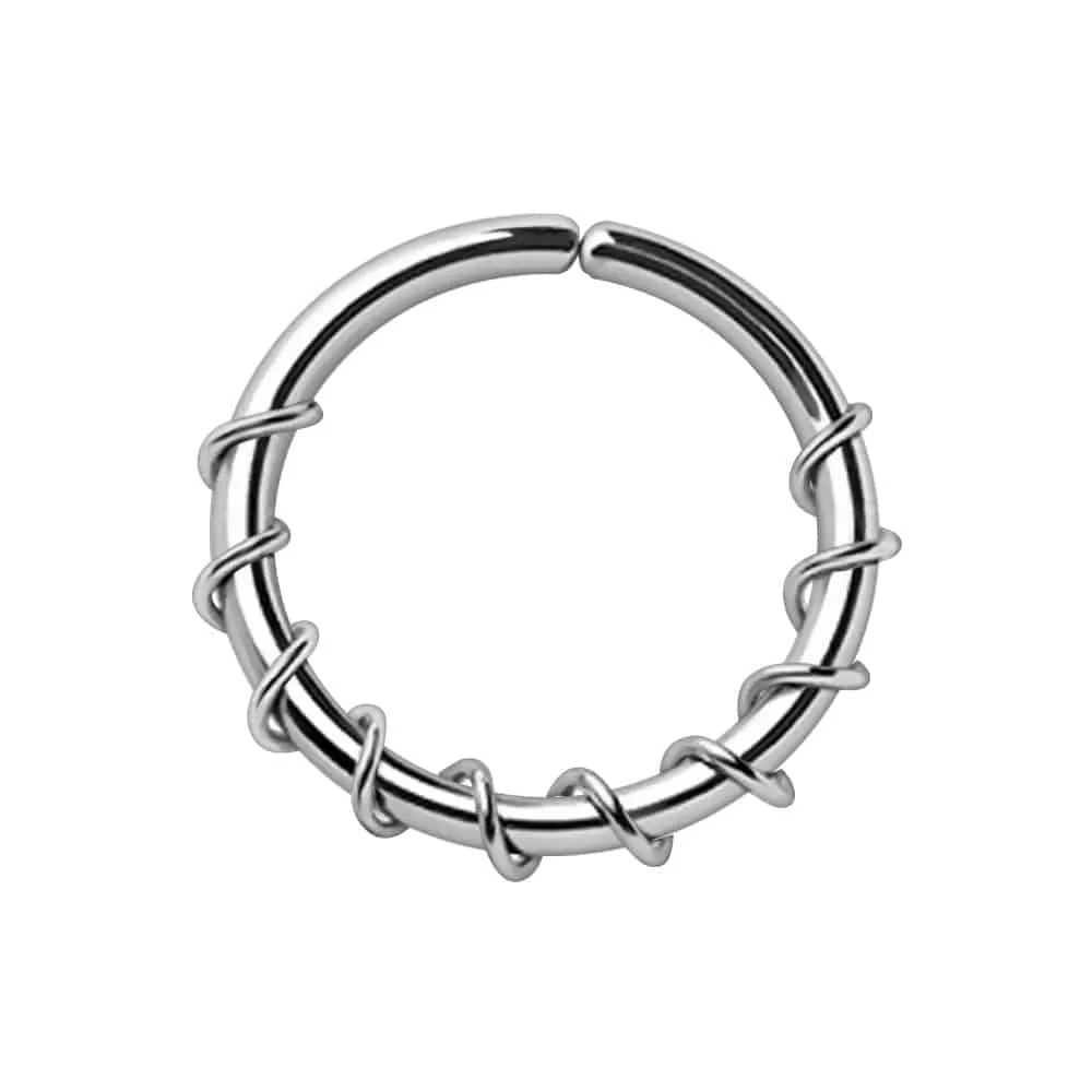 Twisted Bendable Ring 16g