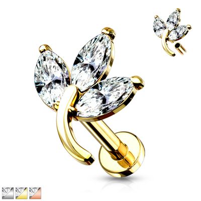 PREMIUM Triple Leaf Labret 16g