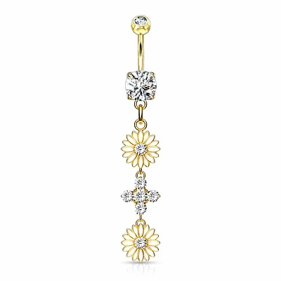 Daisy Chain Navel Dangle 14g