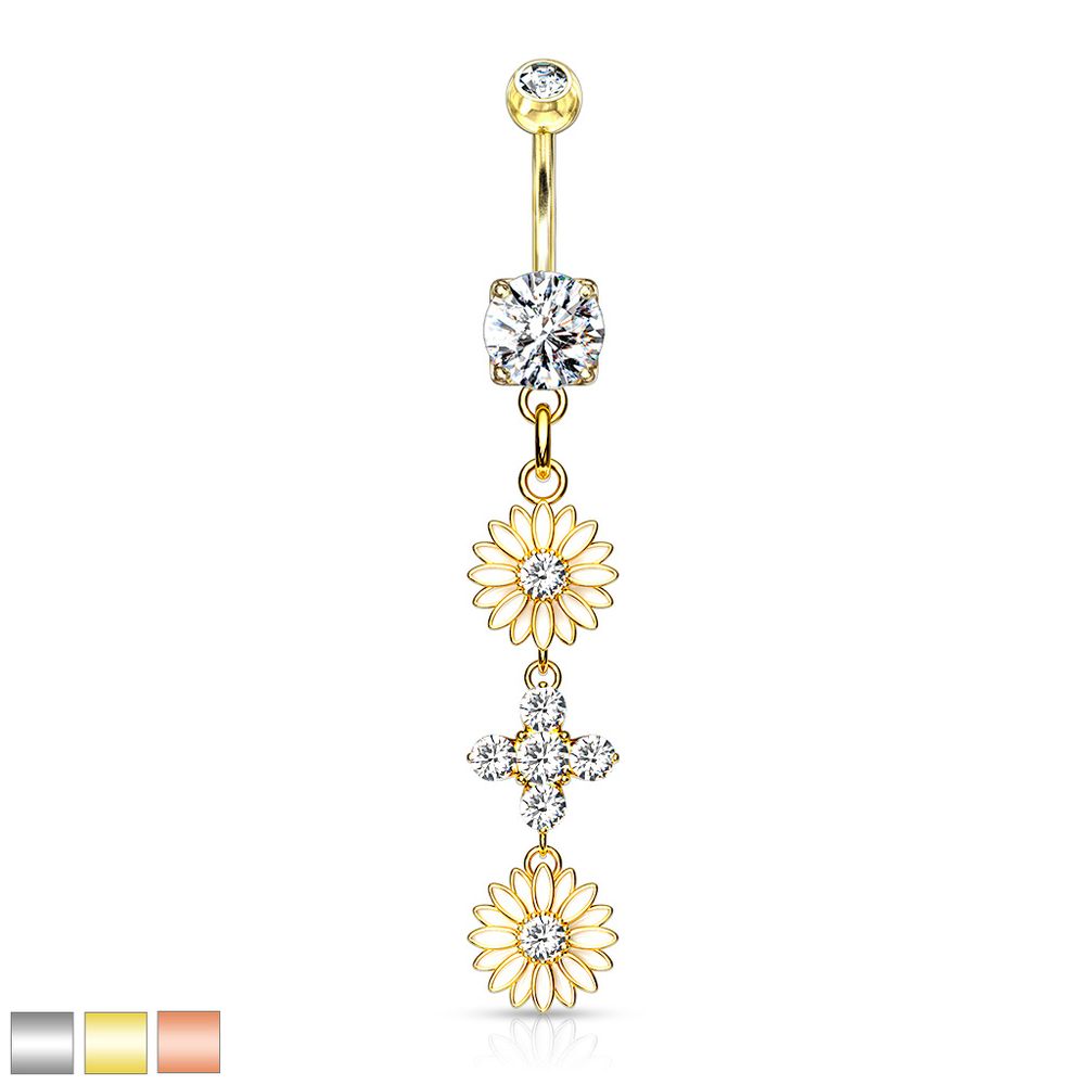 Daisy Chain Navel Dangle 14g