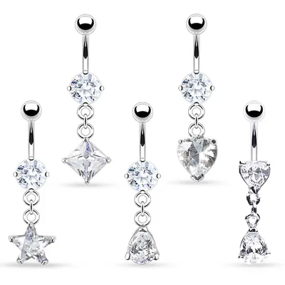 Petite Shaped Belly Dangle 14g