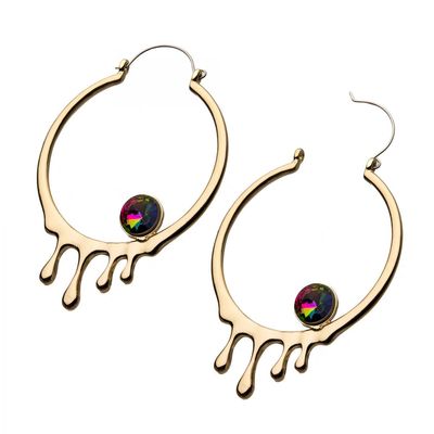 Crystal + Dripping Hoops Tunnel Hangers