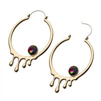 Crystal + Dripping Hoops Tunnel Hangers