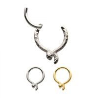PREMIUM Coiled Snake Hinged Segment Ring 16g