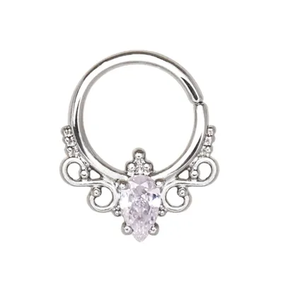 Filigree + Jewel Bendable Ring 16g