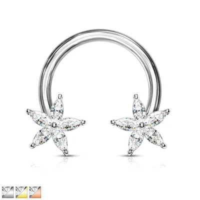 PREMIUM Claw-Set Lily Circular Barbell 14g