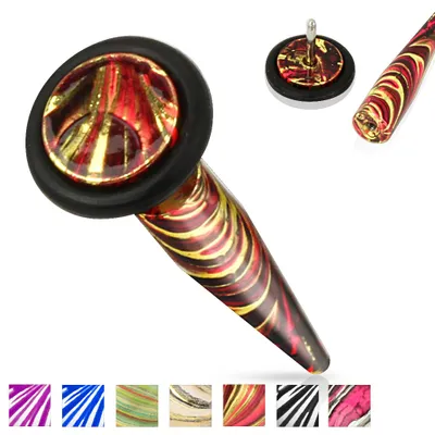 Swirl Faux Tapers 16g