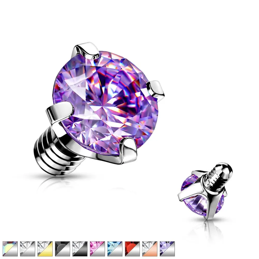 PREMIUM Claw-Set Crystal Microdermal Top