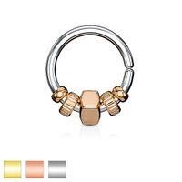 Detailed Beads Bendable Ring 16g