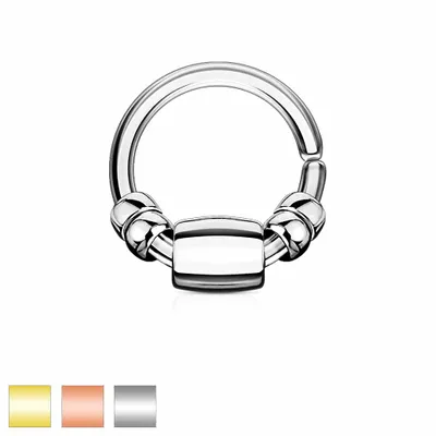 Beaded Bendable Ring 16g