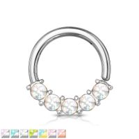 Claw-Set Moonstone Bendable Ring 16g
